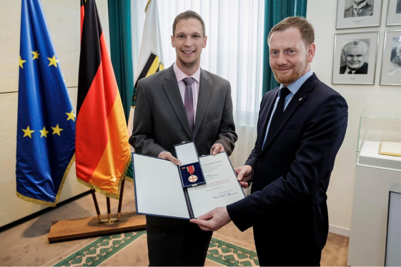 Psychiatry Resident Rick Wolthusen Receives Order of Merit of the Federal Republic of Germany